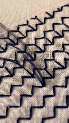 Sashiko Stitching Close-Up🪡Needle Pull Through
