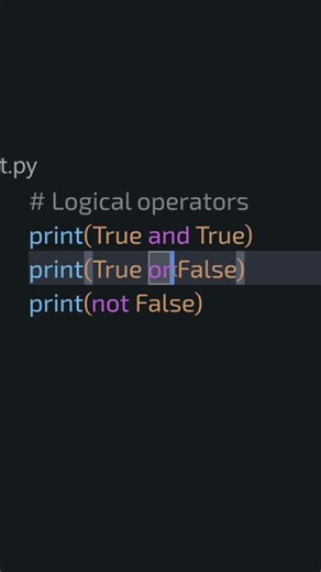 Python logical operators #python #programming #coding