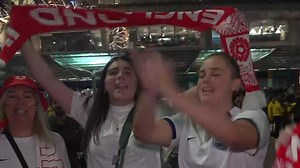 Sky News' sports correspondent Rob Harris speaks to fans outside Sydney's Stadium Australia.