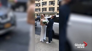 Coronavirus outbreak: Couple marries as friend officiates from Manhattan apartment