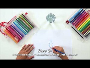 [Watercolour Pencils Tutorial] Line Wash Technique