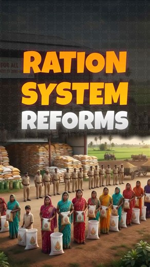 🔥✅ Big Changes in India’s Ration System! #shorts #ration #india #currentaffairs #upsc