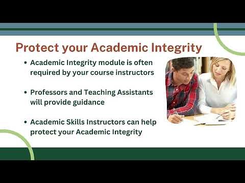 Academic Culture and Expectations: Academic Integrity
