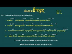 ម៉ោងបាយនឹកអូន - អ៊ីណូ | Easy chord | #chords #song #musicvideo