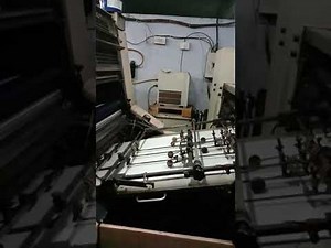 Lithrone 26, Komori 4 colour printing machine working process