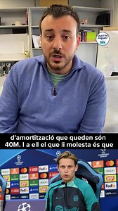 🚨🔵🔴 Què passa amb Frenkie de Jong? 😤 "Li molesta que es digui que cobra 40M€ quan això és el seu cost salarial" ❌ "També que es digui que ell ha obert la porta a sortir, considera que no és cert" ‼️ "No té la millor relació amb la directiva" | Què t'hi jugues