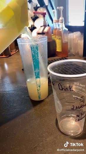 Cedar Point Coasters as Starbucks Drinks: Raptor Matcha Lemonade