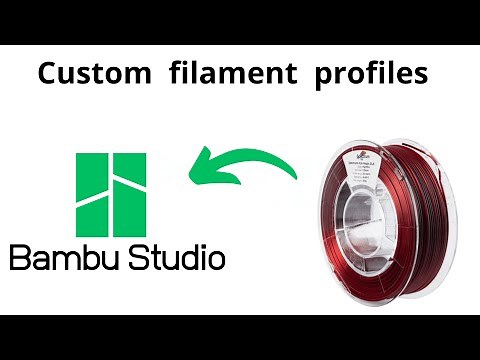 How to import custom filament profiles in Bambu Studio