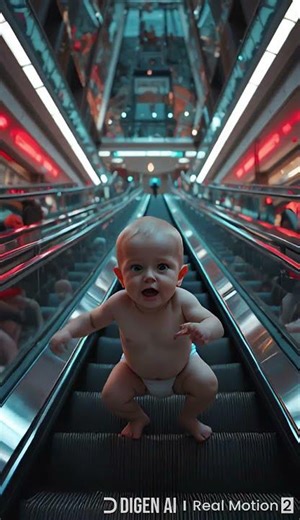 “Silent Mall, Flashing Red ⚠️ Baby on the Escalator”