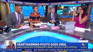 The story behind the viral photo of man cradling baby that's been shared around the world. "It almost puts me to tears every time I think about [it]." gma.abc/2RlmA5i | Good Morning America