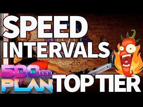 35 Minute Speed Intervals Rowing Workout - Build Explosive Power | 500m Plan Week 2 Row 2 | RowAlong