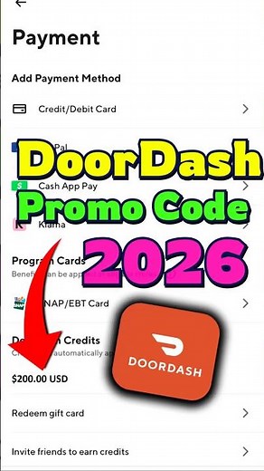 DoorDash PROMO CODES 2026 ✅ Get $200 DoorDash Coupon Code