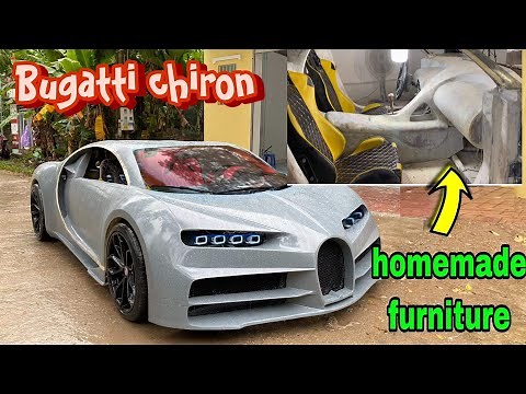 Complete the homemade Bugatti interior mold | homemade super car bigatti million dollars