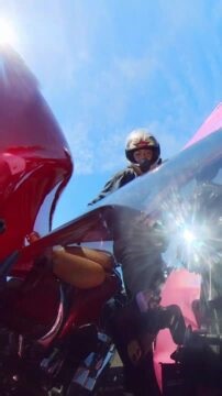 During a riding event, this woman accidentally dropped her motorbike while stopped at a traffic light. Luckily, she didn't hit any other bike, and fellow riders helped her up. | Jukin Copyright Management | Facebook