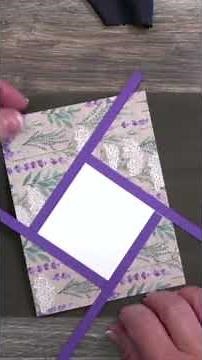 Easy Faux Shutter Card Layout | 2 Papers = Big Impact!