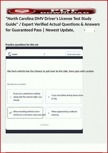 North Carolina Dmv Drivers License Test Study Guide Expert V video