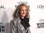 Andie MacDowell at the 18th Annual L'Oreal Paris Women of Worth Celebration