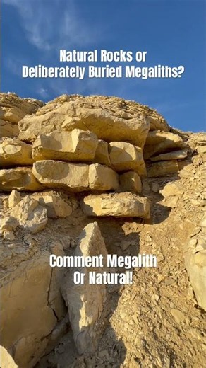 Natural Rocks or Deliberately Buried Megaliths? Comment MEGALITH or NATURAL! #stonetools