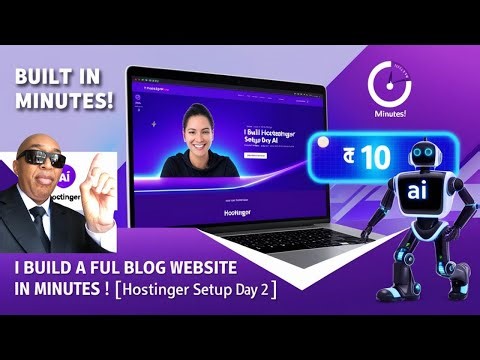 I Built a Full Blog Website in Minutes Using AI! (Hostinger Setup Day 2)