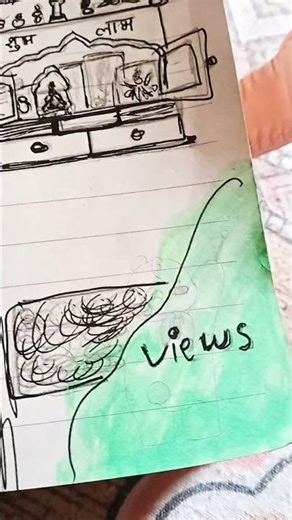 making the sketch of views 💗😀