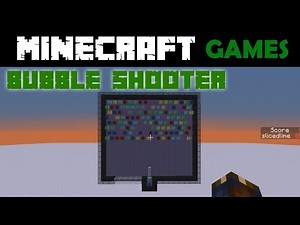 Bubble Shooter Minigame in Vanilla Minecraft