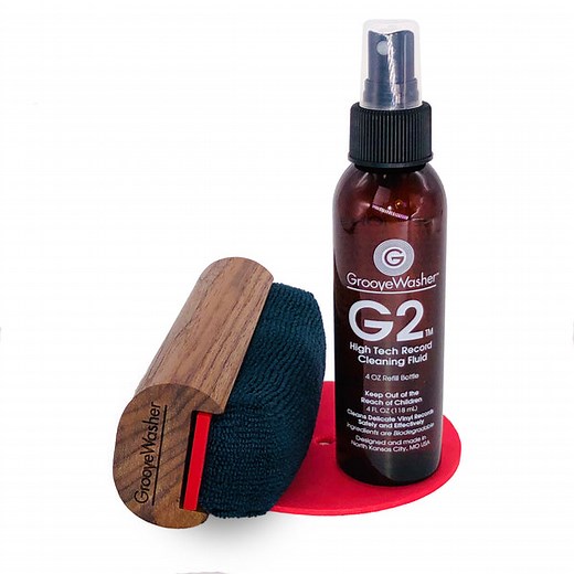 GrooveWasher Walnut Record Cleaning Kit