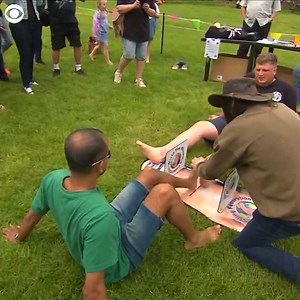 10K views · 14 reactions | TOE BATTLES: Competitors put their best feet and toes forward at this toe wrestling competition in England over the weekend. | WIBW | Facebook