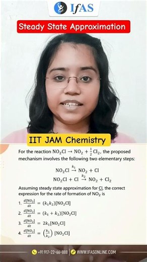 Steady State Approximation | Chemical Kinetics | IIT JAM Chemistry | IFAS