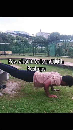 Pov: what it feels like on 100th push ups #pushups #challenge #calisthenics
