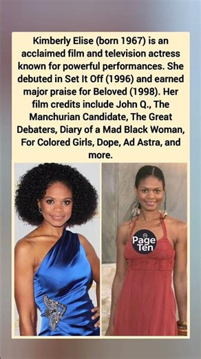 Beloved star Kimberly Elise: unforgettable, powerful performances forever #kimberlyelise #shorts