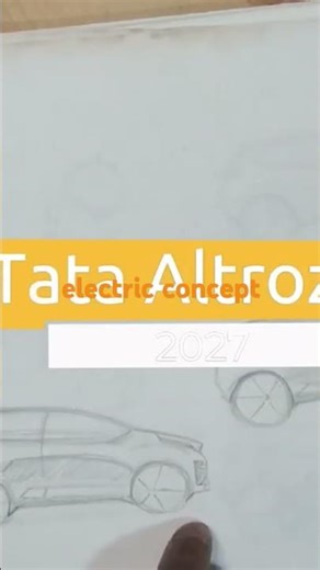 tata altroz ev concept car design sketch #tataaltrozcar #tatacars #cardesign #designsketch