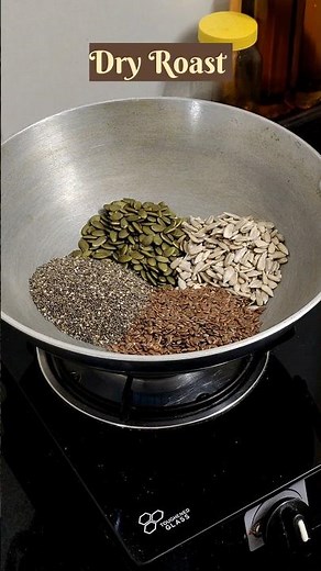 The Ultimate Hair Growth Smoothie! | Chia, Flax, Sunflower & Pumpkin Seeds Recipe #shorts #trending