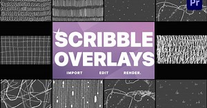 Abstract Scribble Overlays | Premiere Pro MOGRT