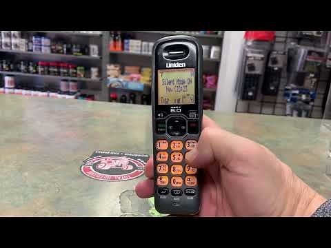How to turn ringer off/on on a Uniden hand held phone