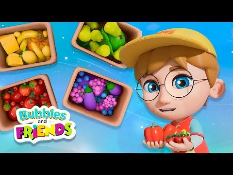 🌈 Ready for a Colorful Adventure? Learn Sorting and Organizing 🍓🍌🥦 Full Episode & Song For Kids
