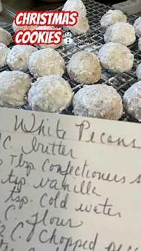 CHRISTMAS White Pecans⛄️📝Cookie RECIPE