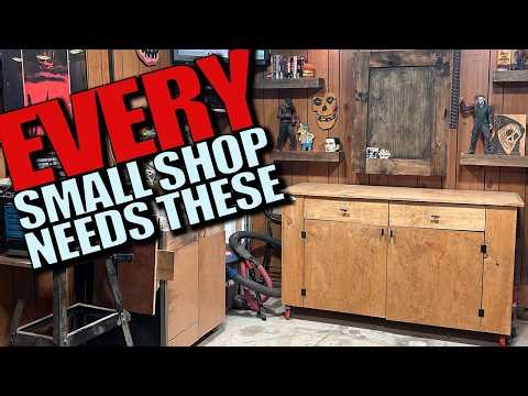 Building a Large Shop Cabinet For Small Spaces