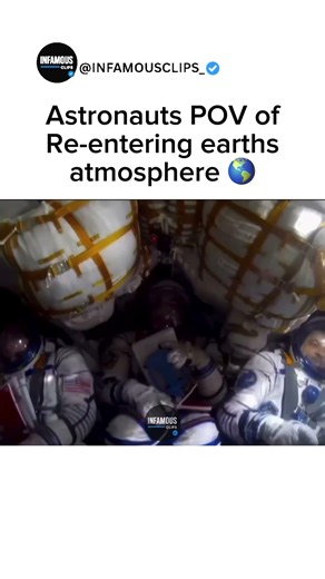 This is what astronauts see when re-entering Earth 😳 #astronaut #space #nasa