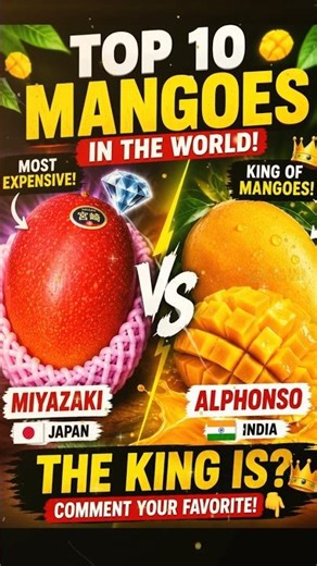 Top 10 Mangoes in the World 🥭🌍 #1 Will Shock You! 👑