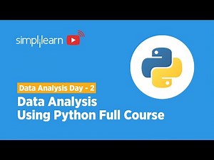 Data Analysis Week Day - 2 | Data Analysis With Python Full Course | Python Programming |Simplilearn