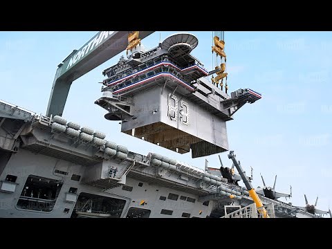 How US Built its Last Generation $13 Billion Aircraft Carrier Like Lego Bricks