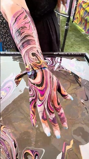 Body Marbling Paint Dip by BLVisuals at Watershed Festival 118