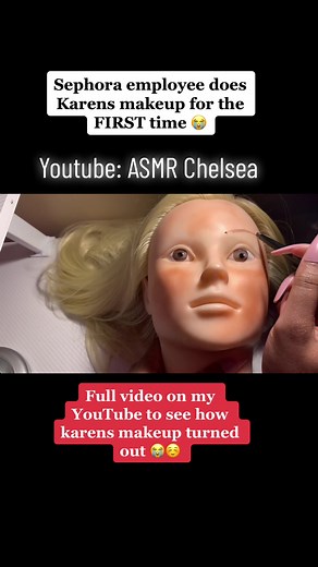 YT: ASMR Chelsea 🫶🏽 #asmr #asmrchelsea #asmrmakeup #karenasmr #sephora #sephoraemployee #asmrmakeuproleplay #asmrmakeupapplication #firsttimemakeup