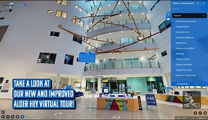 We've launched a massive expansion of our 360° virtual map, offering you an even more immersive way to explore the hospital, our campus, and community sites before visiting 🏥 Funded by Alder Hey Children’s Charity, the enhanced virtual tour lets you take a 360° view of our buildings and walk through key spaces as if you were there. The expansion brings together 313,585 square feet of mapped space and a total of 110 embedded videos, along with avatars and enhanced signage, to help you navigate m