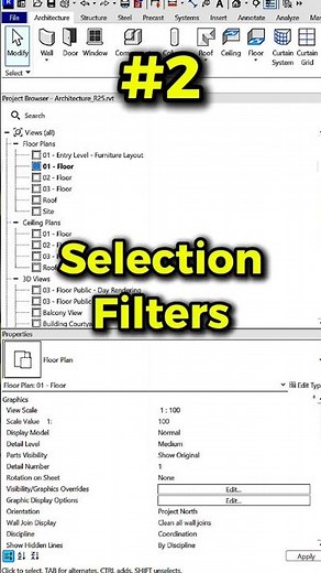 How To Use Revit Like A Pro - #2 - Selection Filters