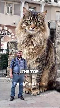 These are the Top 5 biggest domesticated Cat in the world 2025 #bigcat #cat #pets
