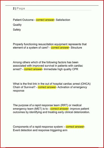 Heartcode Acls Online Class Updated Actual Exam With Correct video