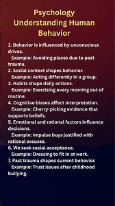 Understanding human psychology and behavior. #psychology #humanbehavior #mindset #motivation