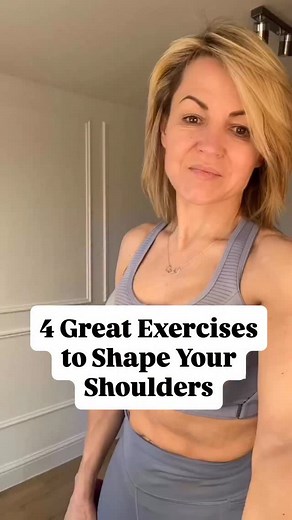 6.9K views · 332 reactions | Here are 4 great exercises to shape your shoulders  Do 10–15 reps of each, resting 10 seconds in between. Repeat on the other side, then go through them all again for an incredible shoulder burn  I’m using 4kg (8.8lb) dumbbells but always choose the weight that feels right for you! #weights #weightsworkout #dumbbellworkout #upperbodyworkout #armworkout #womenover40 | Cara Metz | Facebook