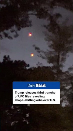 Trump releases third tranche of UFO files